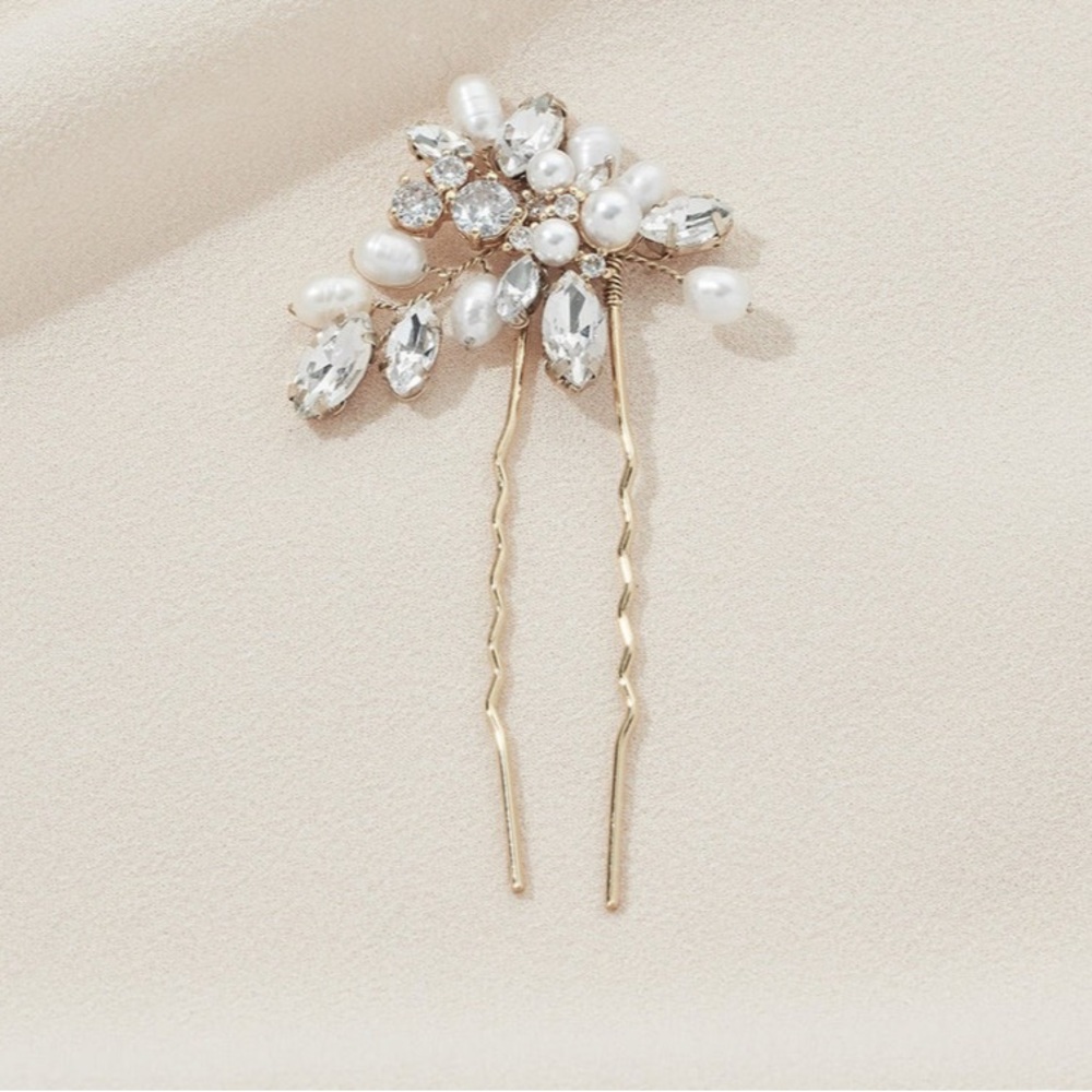Zoe hair pin, gold